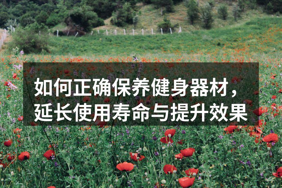 定期清洁器材，保持最佳状态